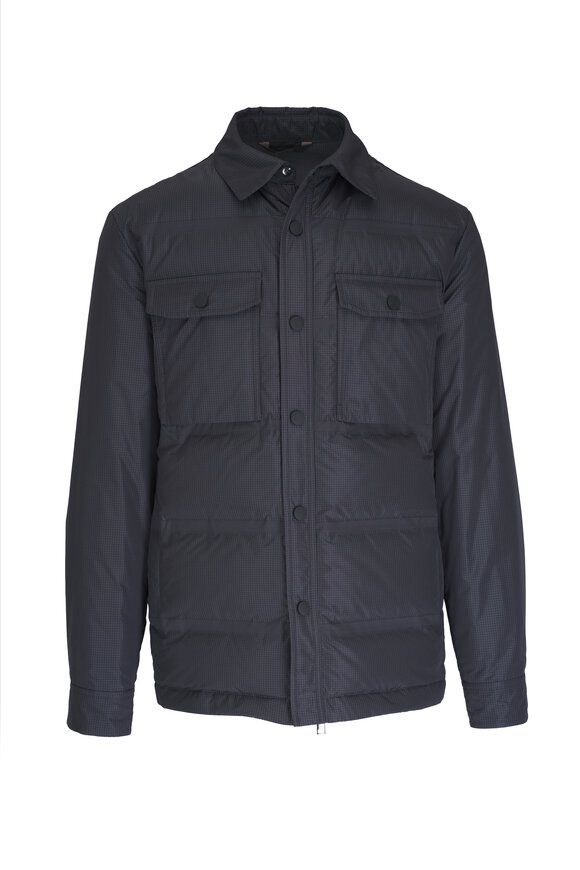 Brioni Graphite Tech Overshirt 