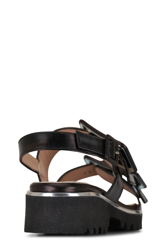 Ron White Callie Onyx Black Buckle Sport Sandal  - view 3