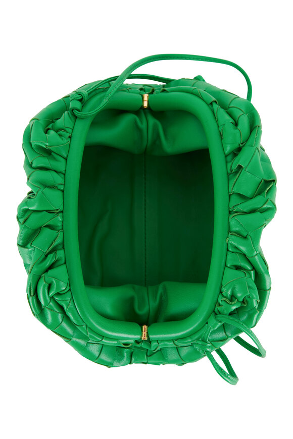 BOTTEGA VENETA ミニ ポーチ グリーン Bottega Veneta - Parakeet Mini Cross Body Pouch