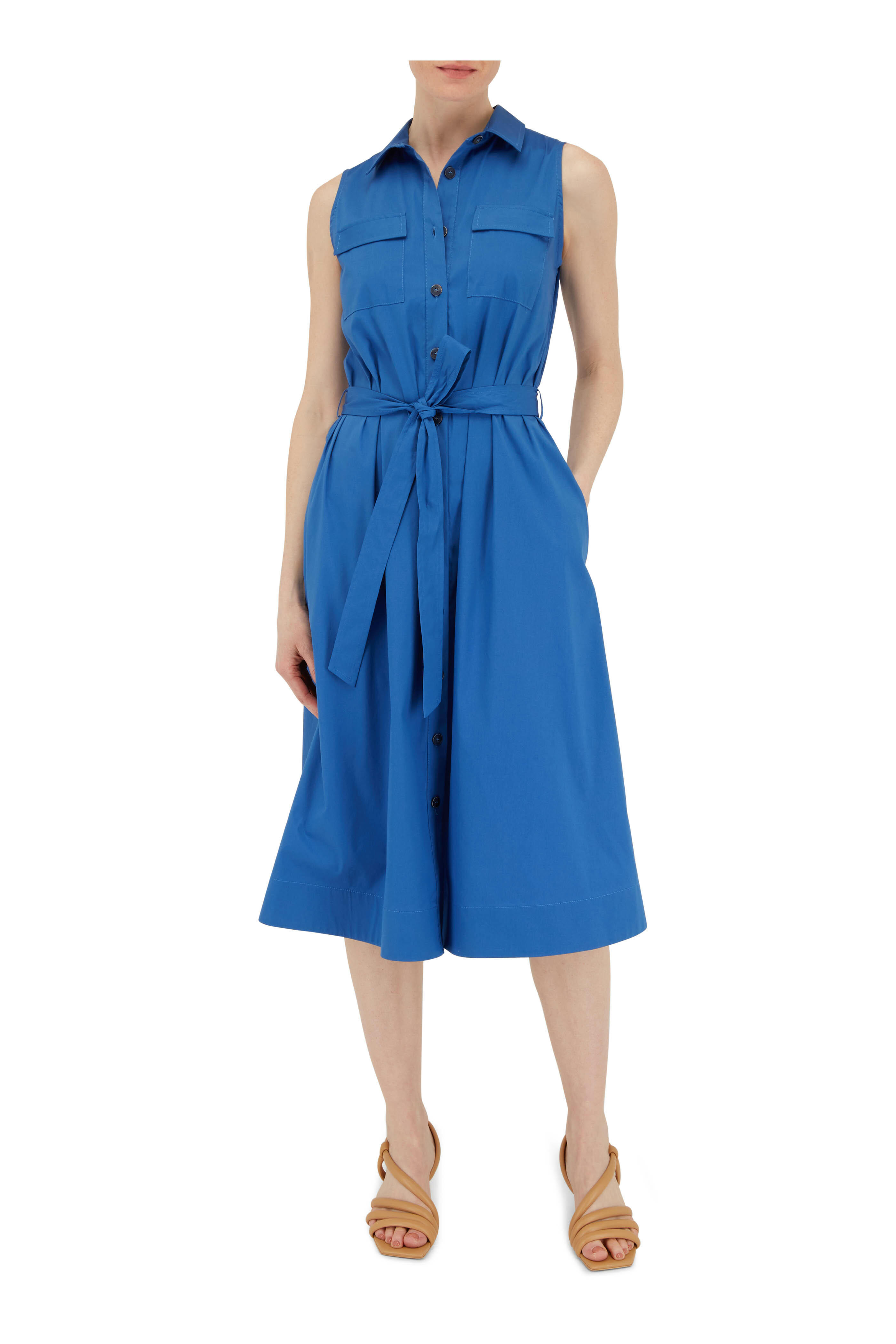 Mercedes Castillo - Aline Affogato Leather Mid Heel Sandal