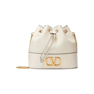 Valentino Garavani - VLOGO Bucket Bag in Light Ivory