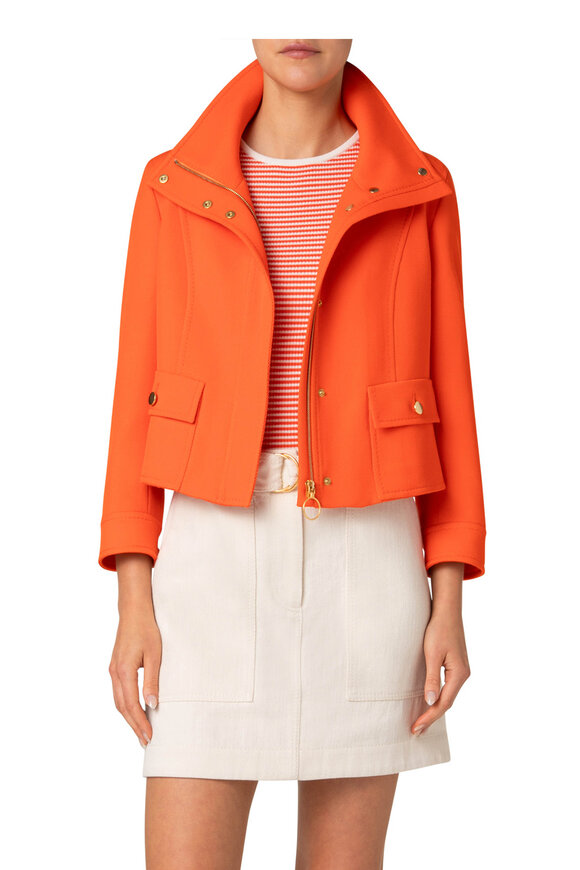 Akris Punto - Orange Signature Wool Fitted Jacket