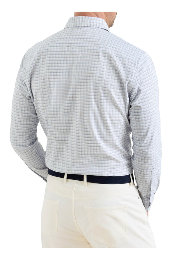 Peter Millar Robertson Navy Performance Twill Sport Shirt - view 2