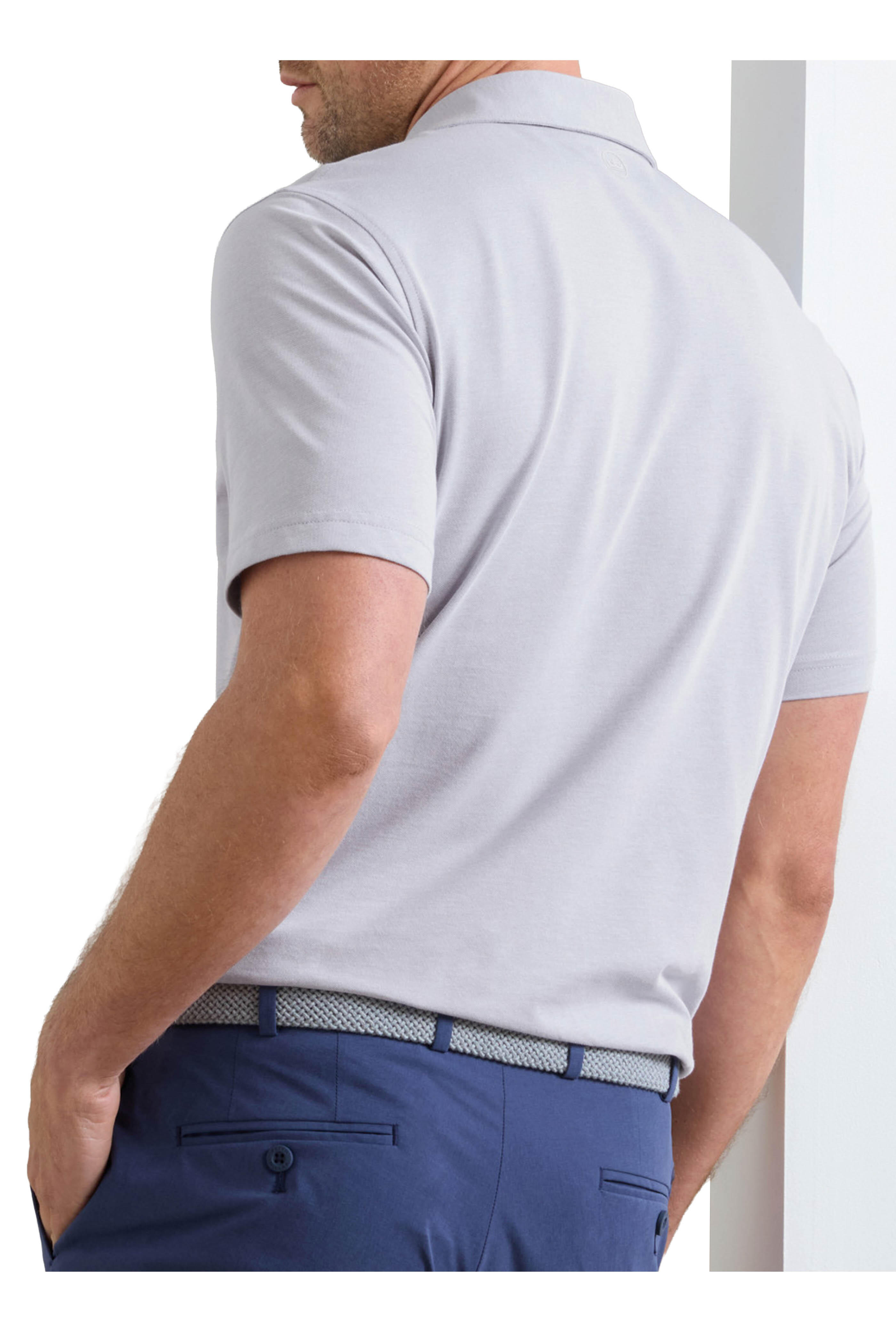 Peter Millar - Albatross Gale Gray Piqué Polo - view 3