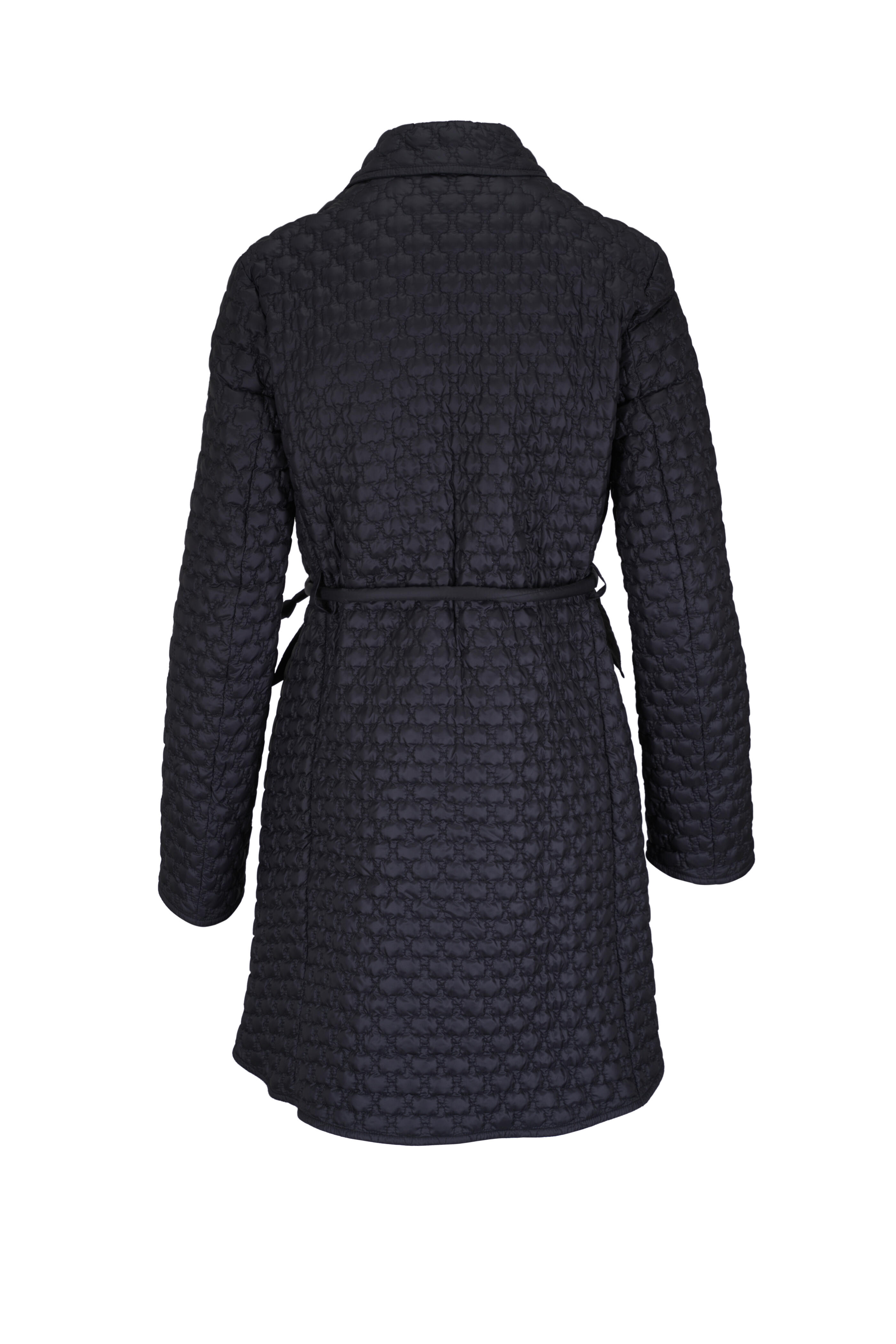 Moncler - Raissac Quilted Black Long Quilted Coat