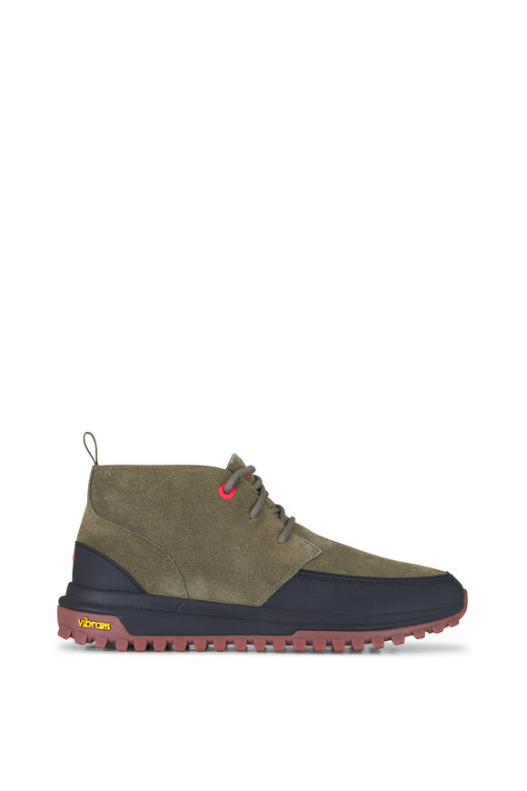 Swims - Helmut Vibram Hickory Green Suede Chukka Boot