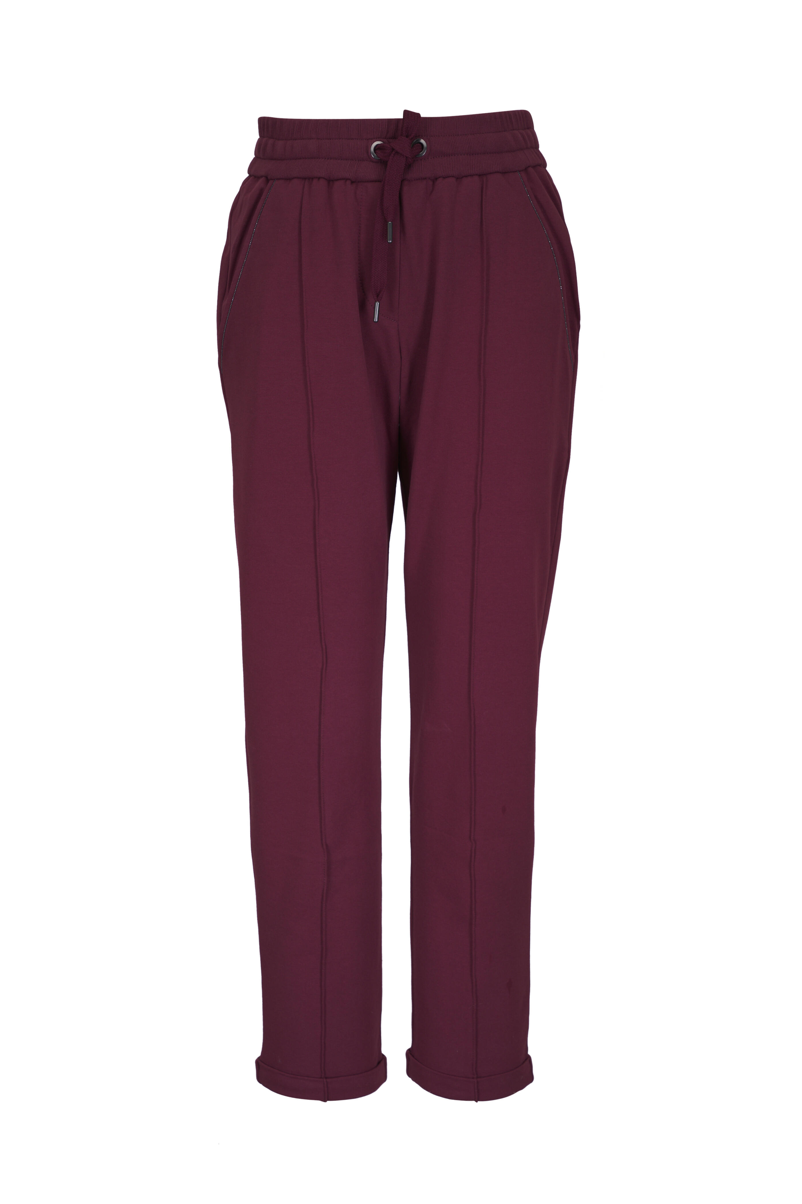 Brunello Cucinelli - Bordeaux Stretch Cotton Travel Pant
