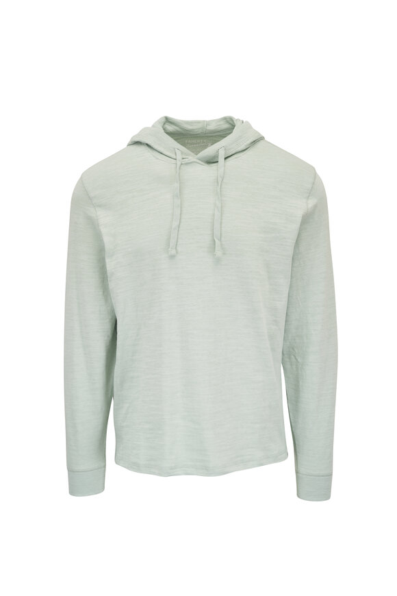 Faherty Brand Sunwashed Sea Break Organic Cotton Slub Hoodie
