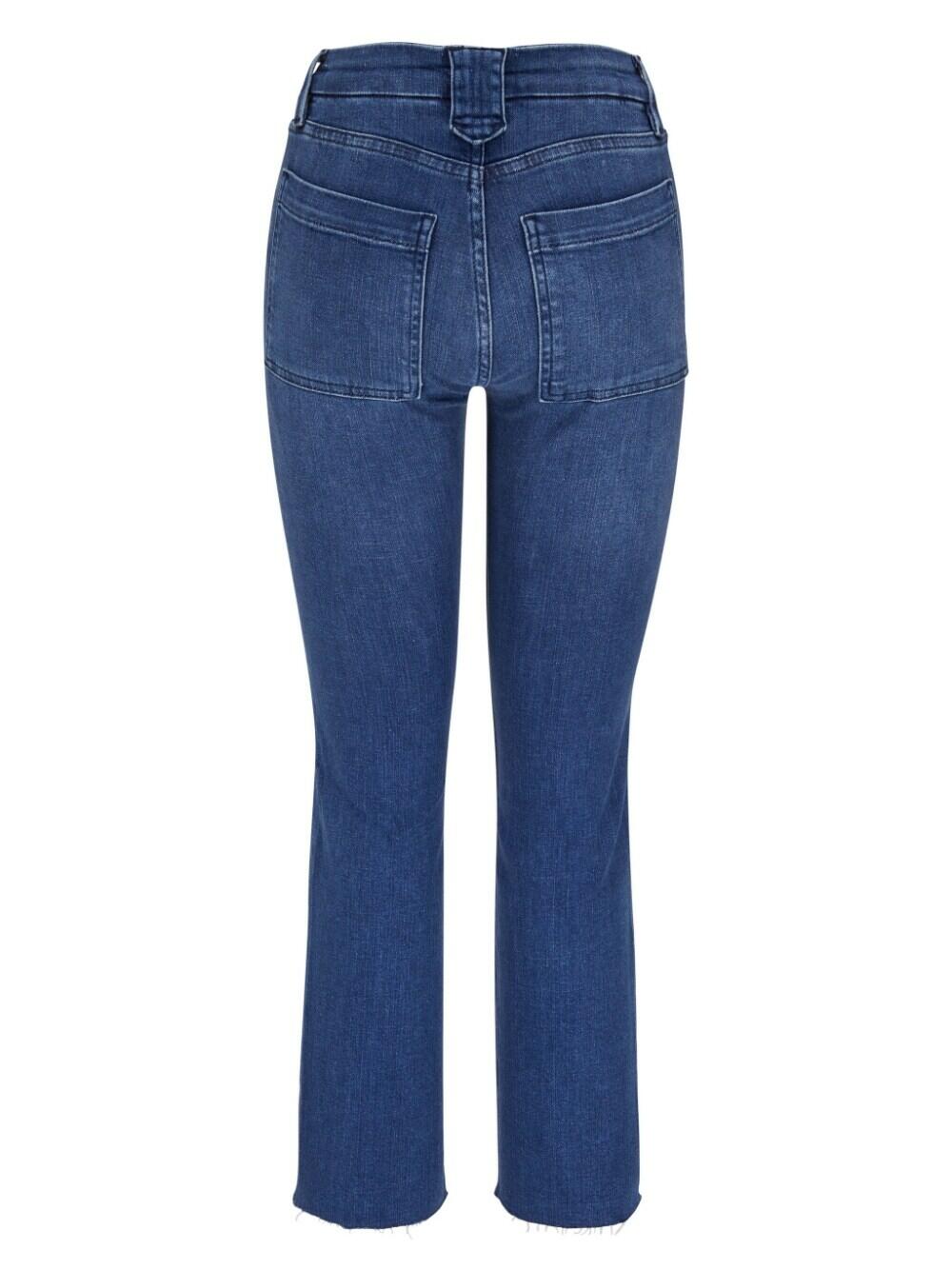 Frame - Le High Straight Trapunto Aurora Jean