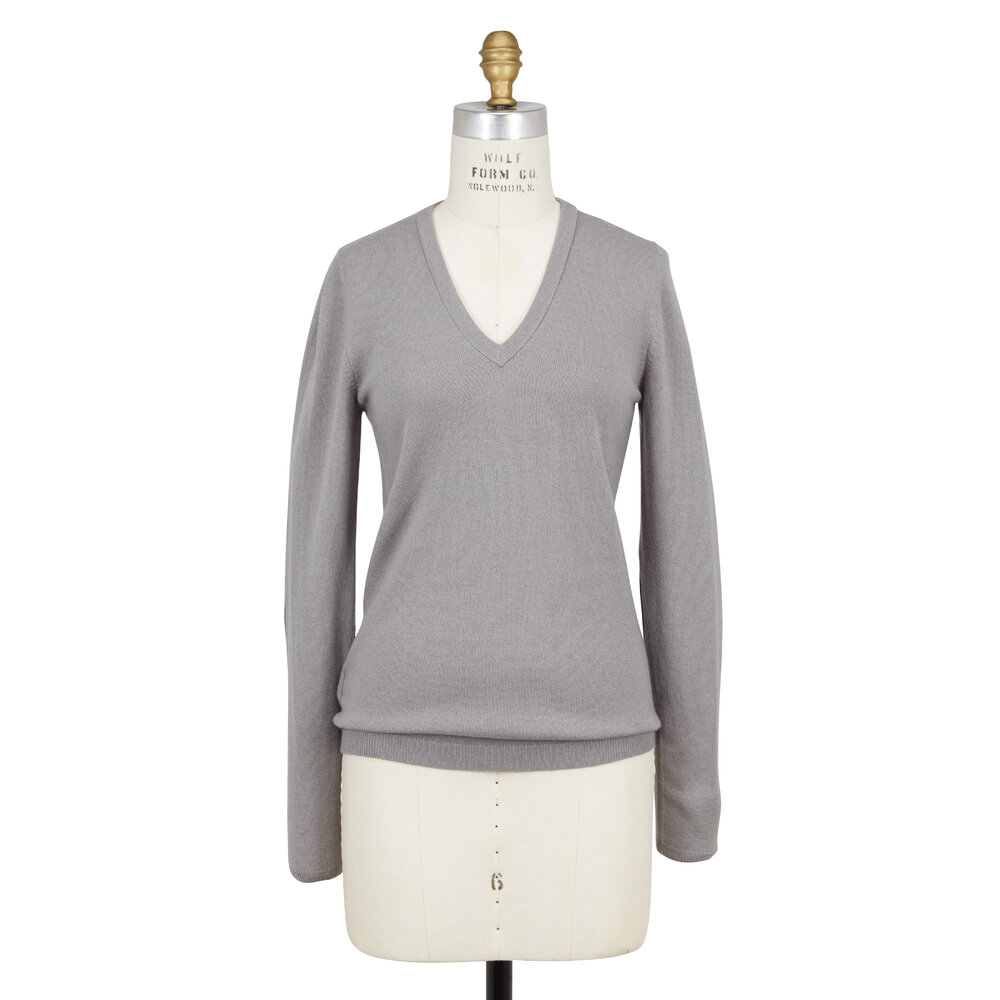 【送料&関税込】Brunello Cucinelli 100% Fine Cashmere V-neck Brunello Cucinelli Men's Cashmere V-Neck Sweater - Bergdorf