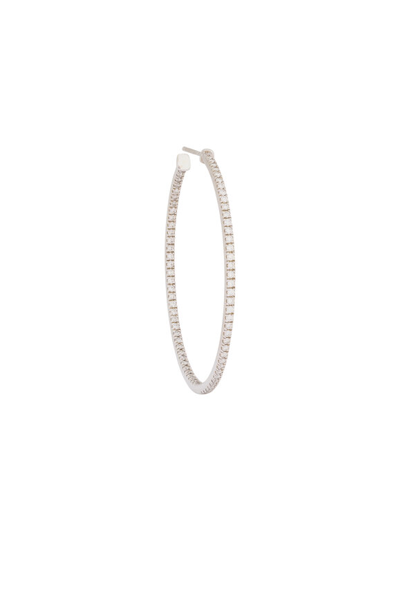 Lowy & Co Diamond Hoops - view 2