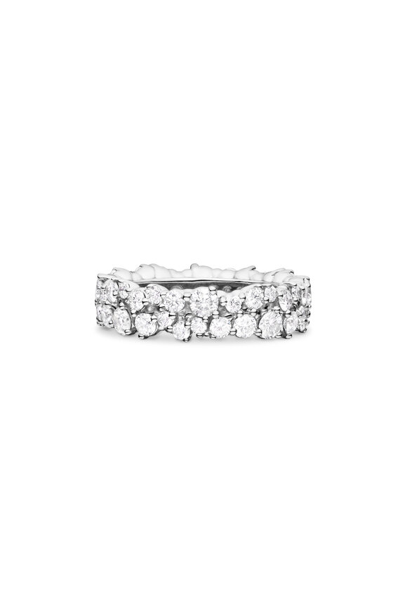 Paul Morelli 18k White Gold Diamond Confetti Ring - view 1