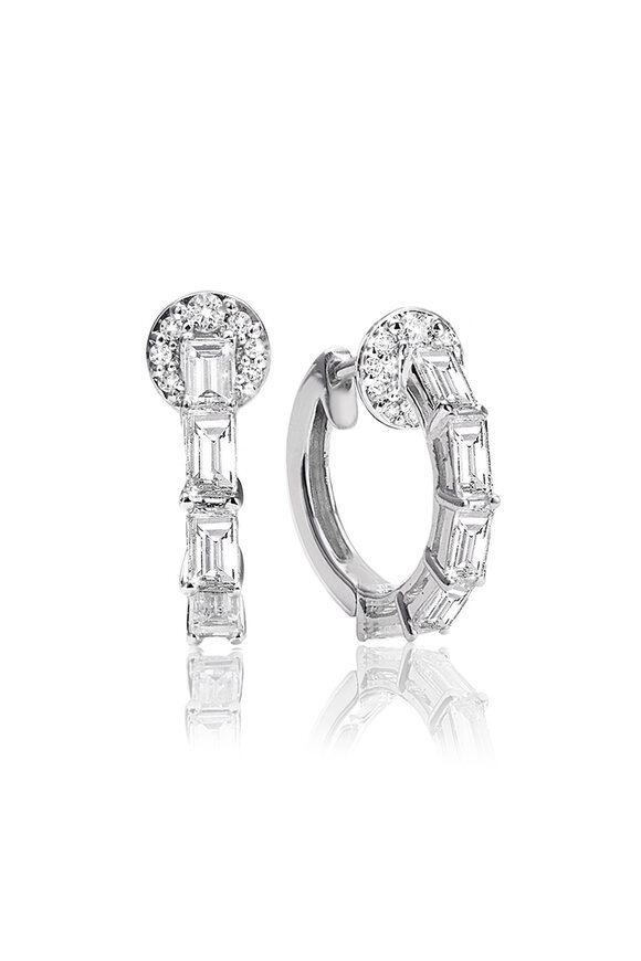 Nam Cho - 18K Basic Diamond Hoops