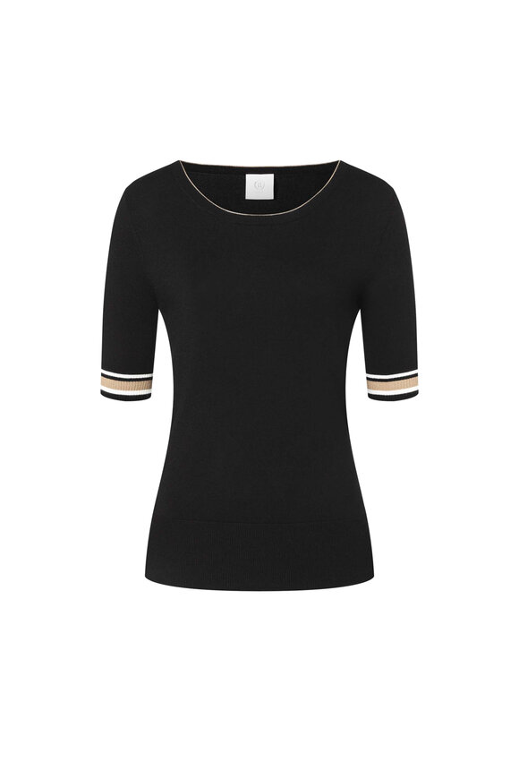 Bogner - Paige Black Elbow Sleeve T-Shirt