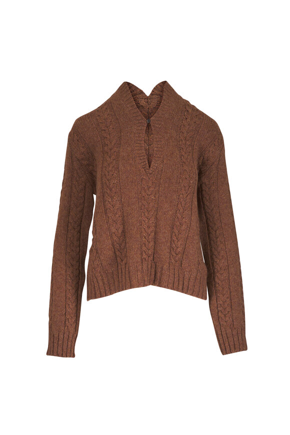 Loewe Brown Keyhole Sweater