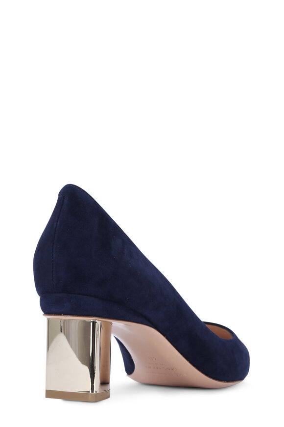 Nicholas Kirkwood Prism Dark Navy Suede Pump, 55mm - view 2