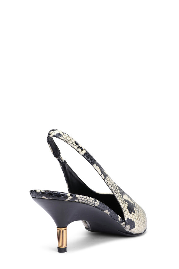 Khaite Bella Embossed Leather Slingback, 55mm - view 3