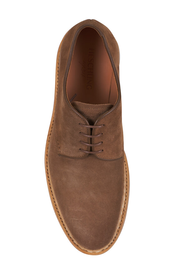 Heschung Crocus Tan Suede Derby Shoe - view 3