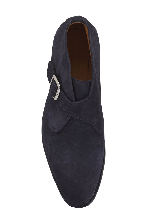Bontoni Visonario Dark Navy Textured Suede Boot - view 5