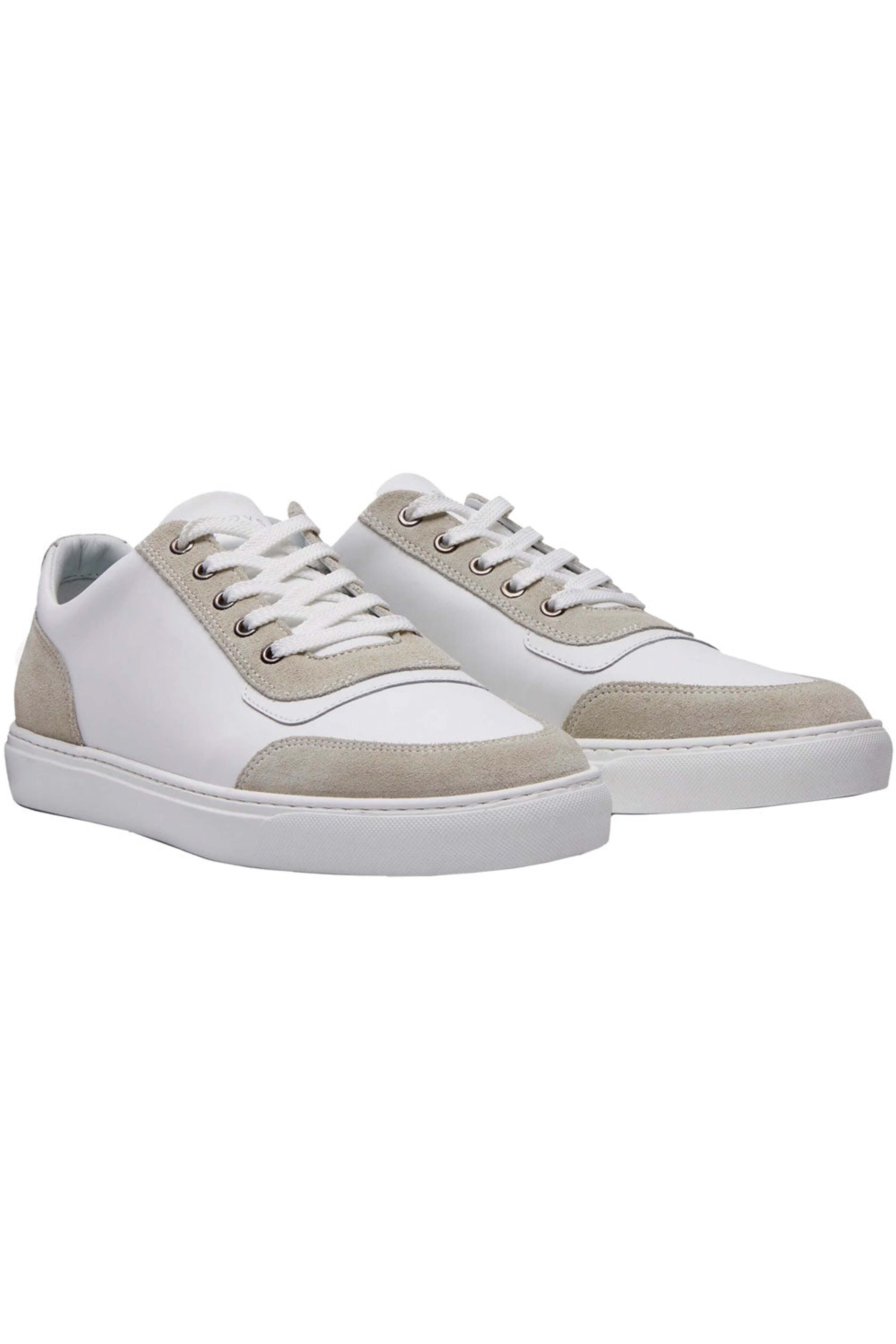 Harrys of London - Nimble Tech Sneaker in White and Grey
