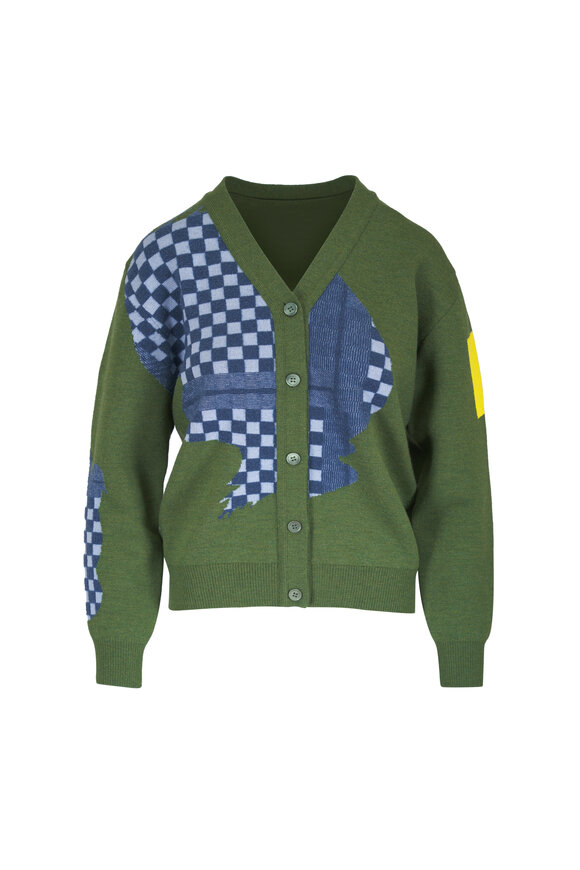 Loewe Multicolor Cosima Von Bonin Print Wool Cardigan - view 1
