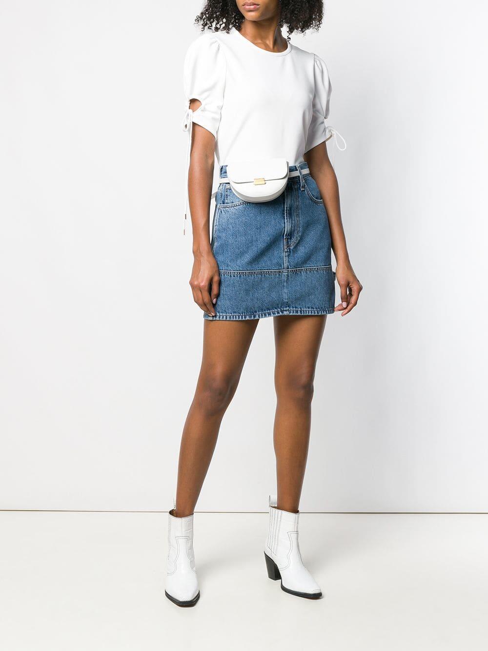 See by Chloé - White Keyhole Sleeve Blouse