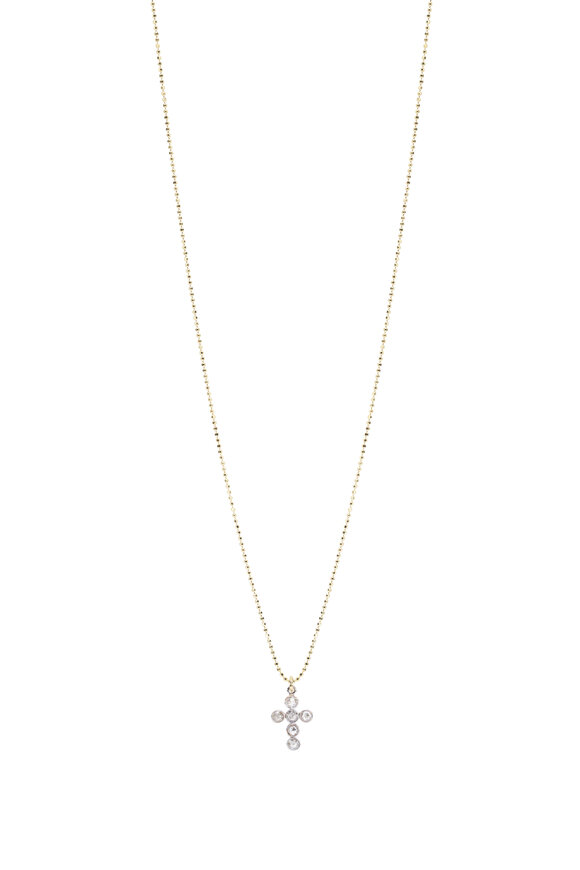 Renee Lewis Rose Cut Diamond Cross Necklace - view 1