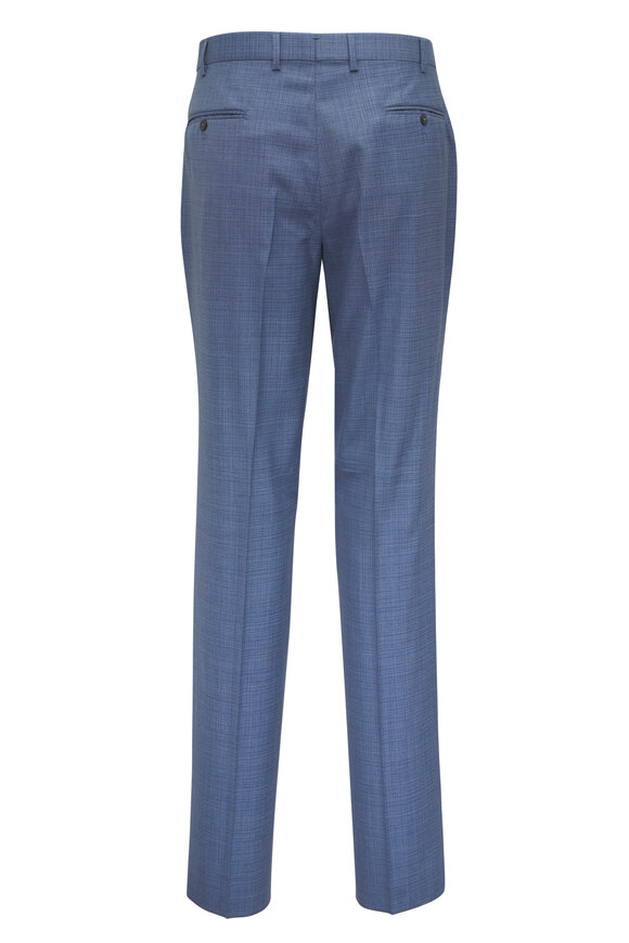 Isaia Slate Blue Tonal Check Wool Suit - view 5