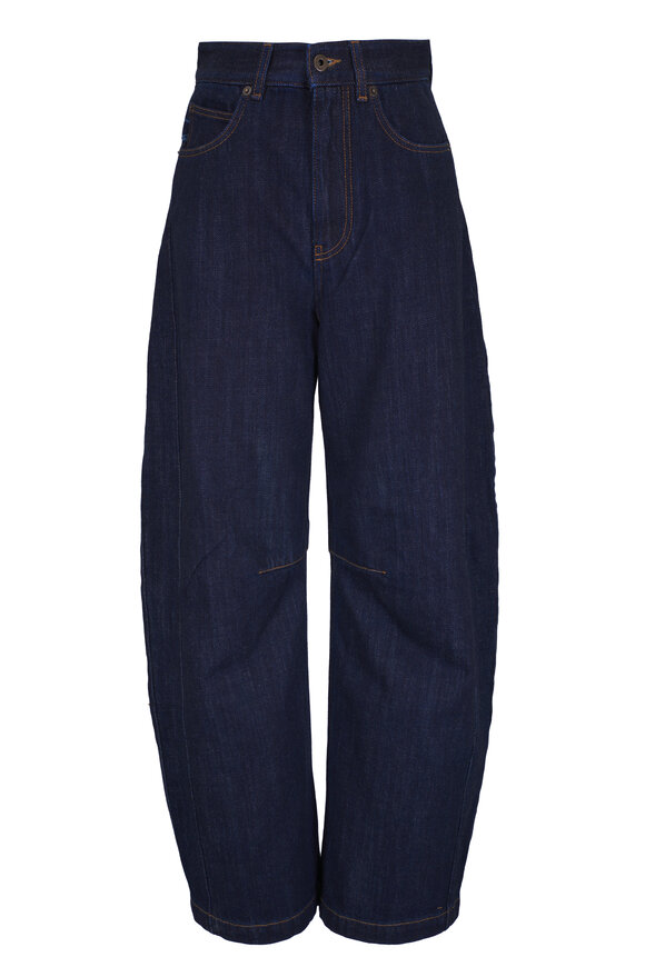 Loewe Anagram Indigo Blue Denim Barrel Pant