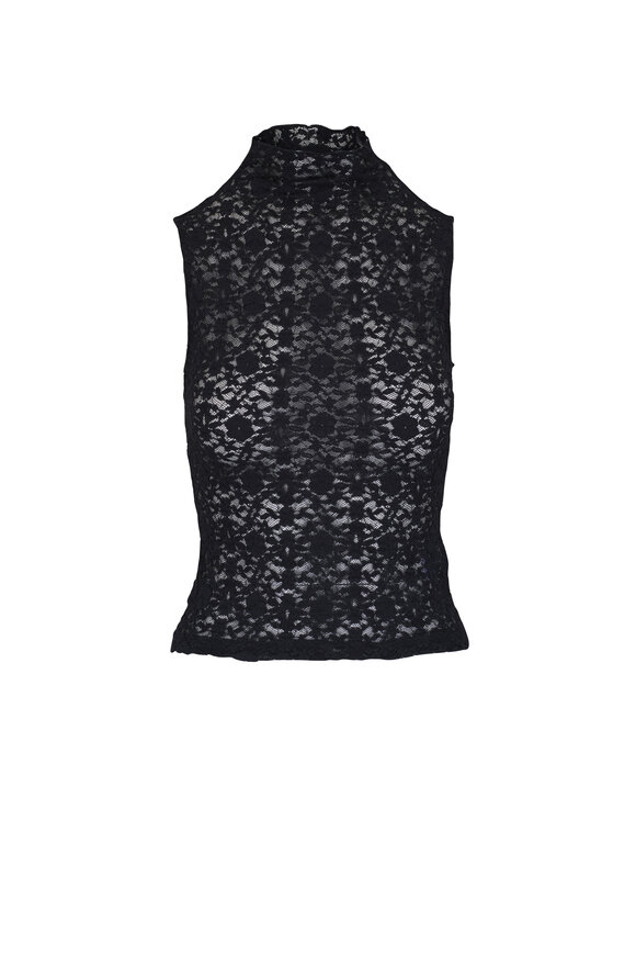 Veronica Beard Alora Black Lace Top