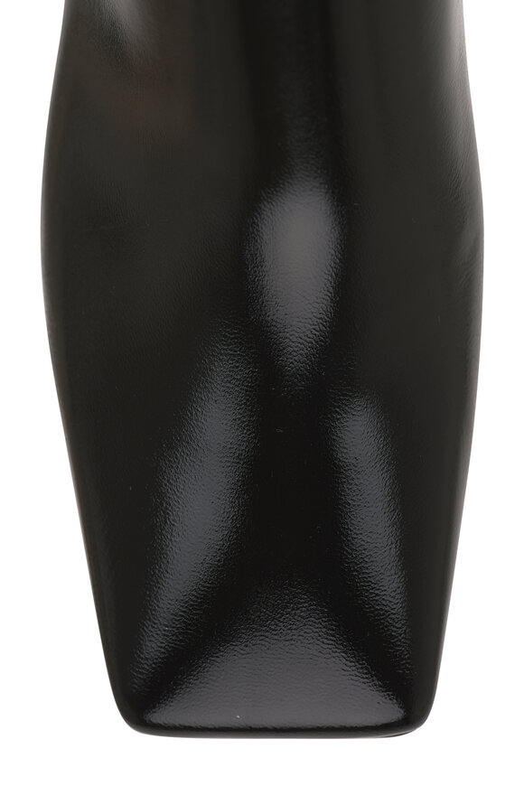 Gianvito Rossi - Freeda Black Leather Square Toe Boot, 55mm 
