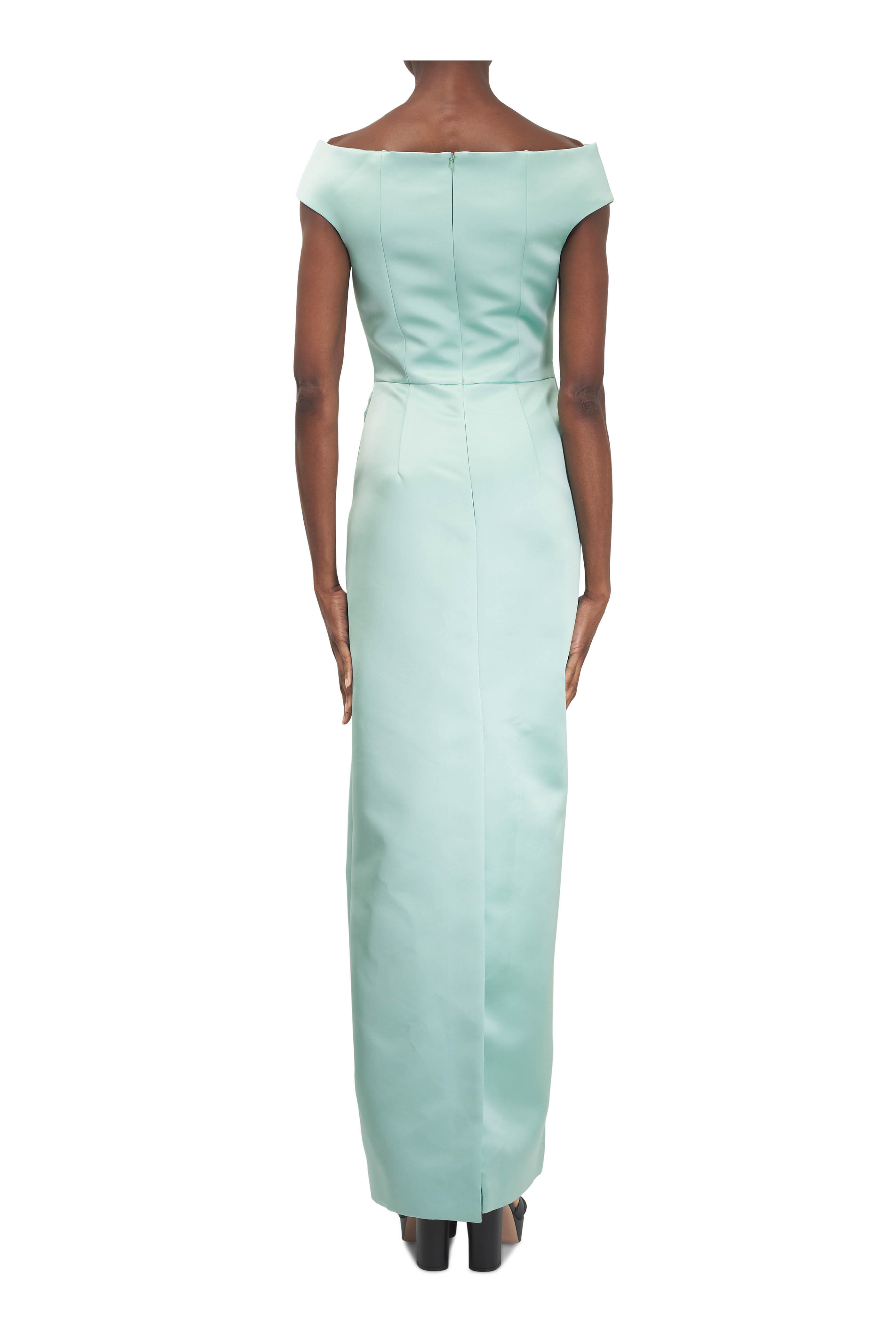 Erdem - Mint Embellished Duchesse Satin Gown