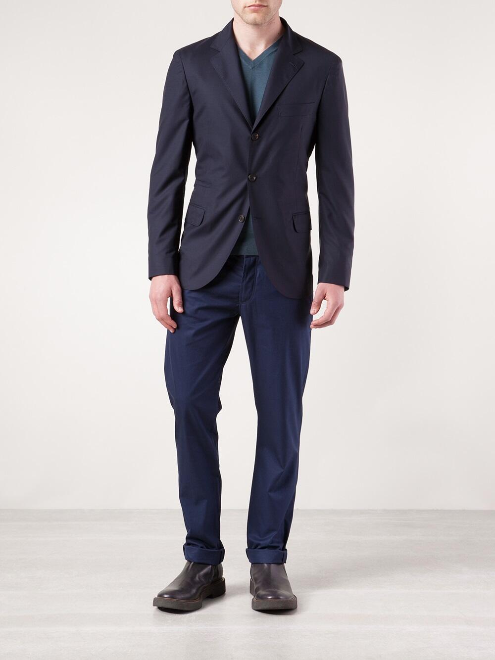 Brunello Cucinelli - Navy Blue Wool Sportcoat