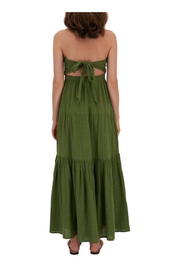 Veronica Beard - McKinney Forest Green Tie Back Dress