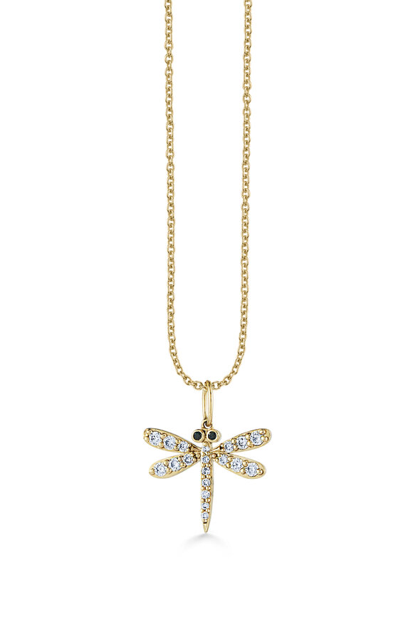 Sydney Evan - Diamond Dragonfly Charm Necklace