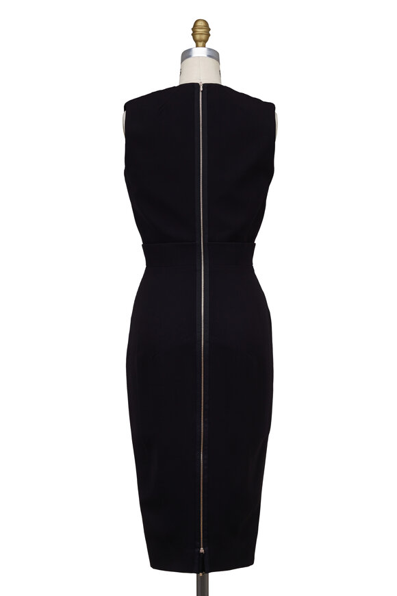 Victoria Beckham - Black Double Wool Crêpe Dress
