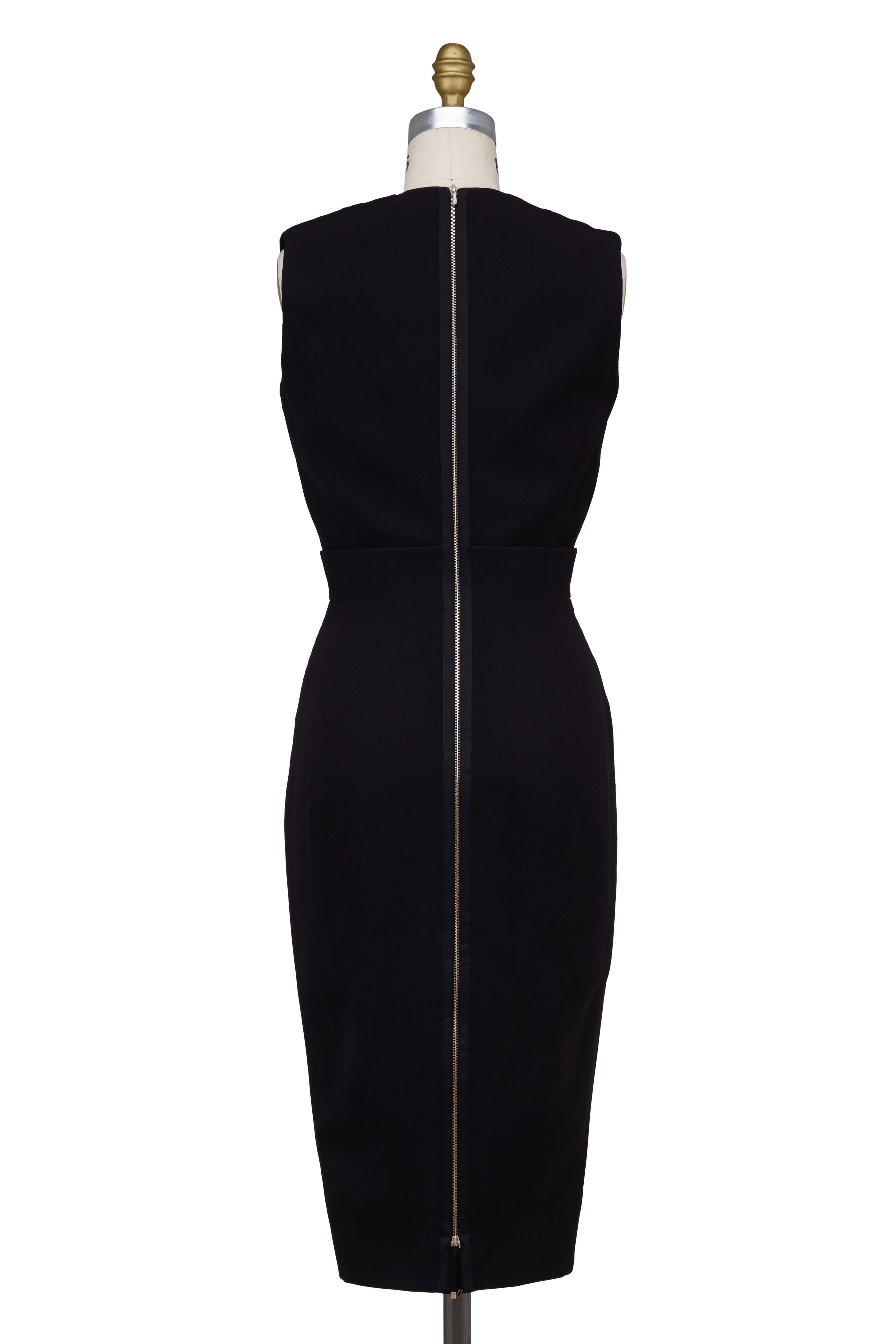 Victoria Beckham - Black Double Wool Crêpe Dress