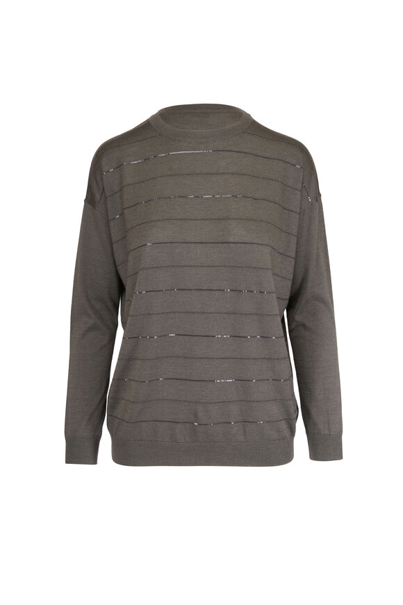 Brunello Cucinelli - Exclusively Ours! Military Cashmere & Silk Sweater