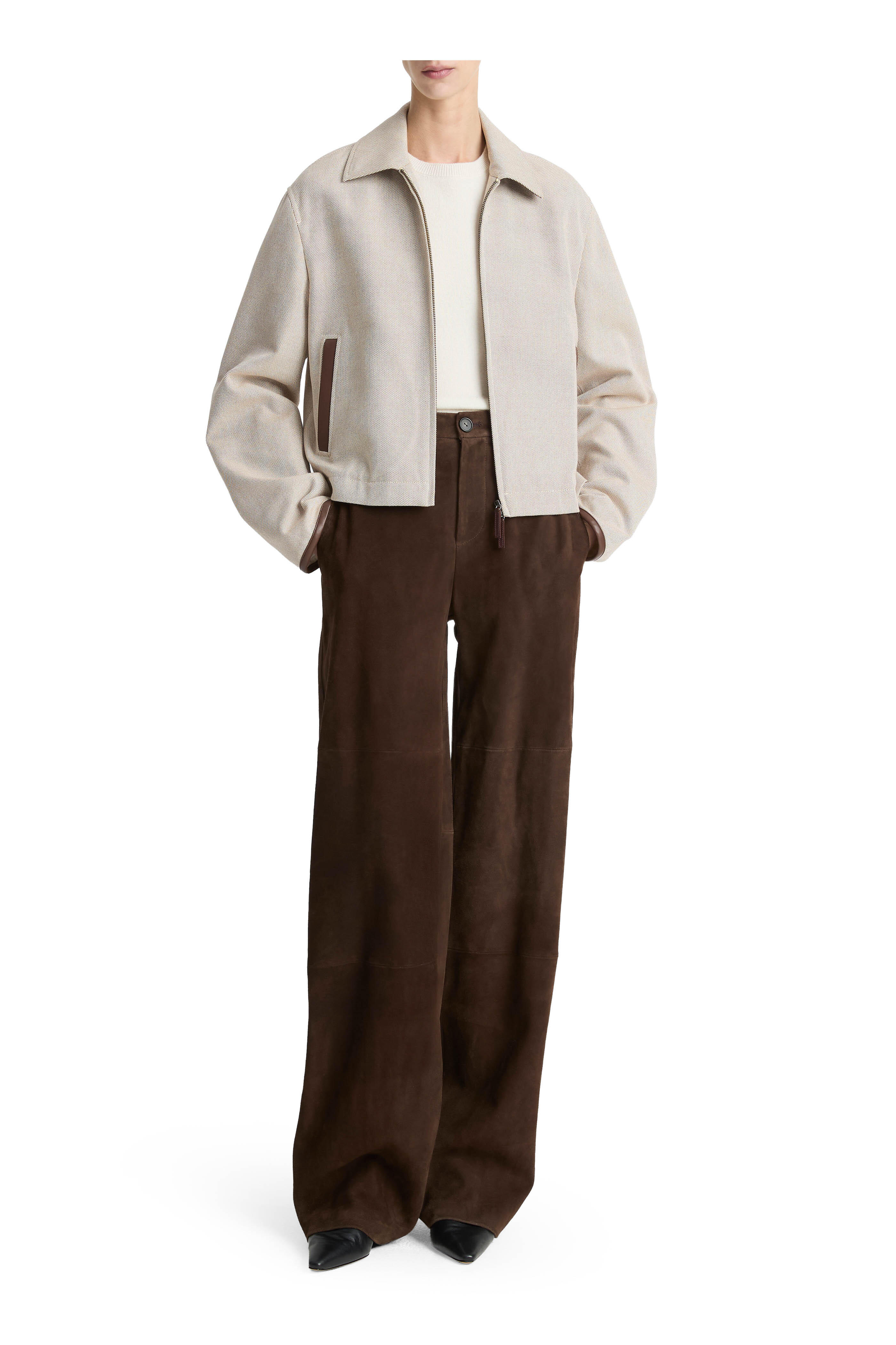 Vince - Villa Stone Cotton Crop Jacket