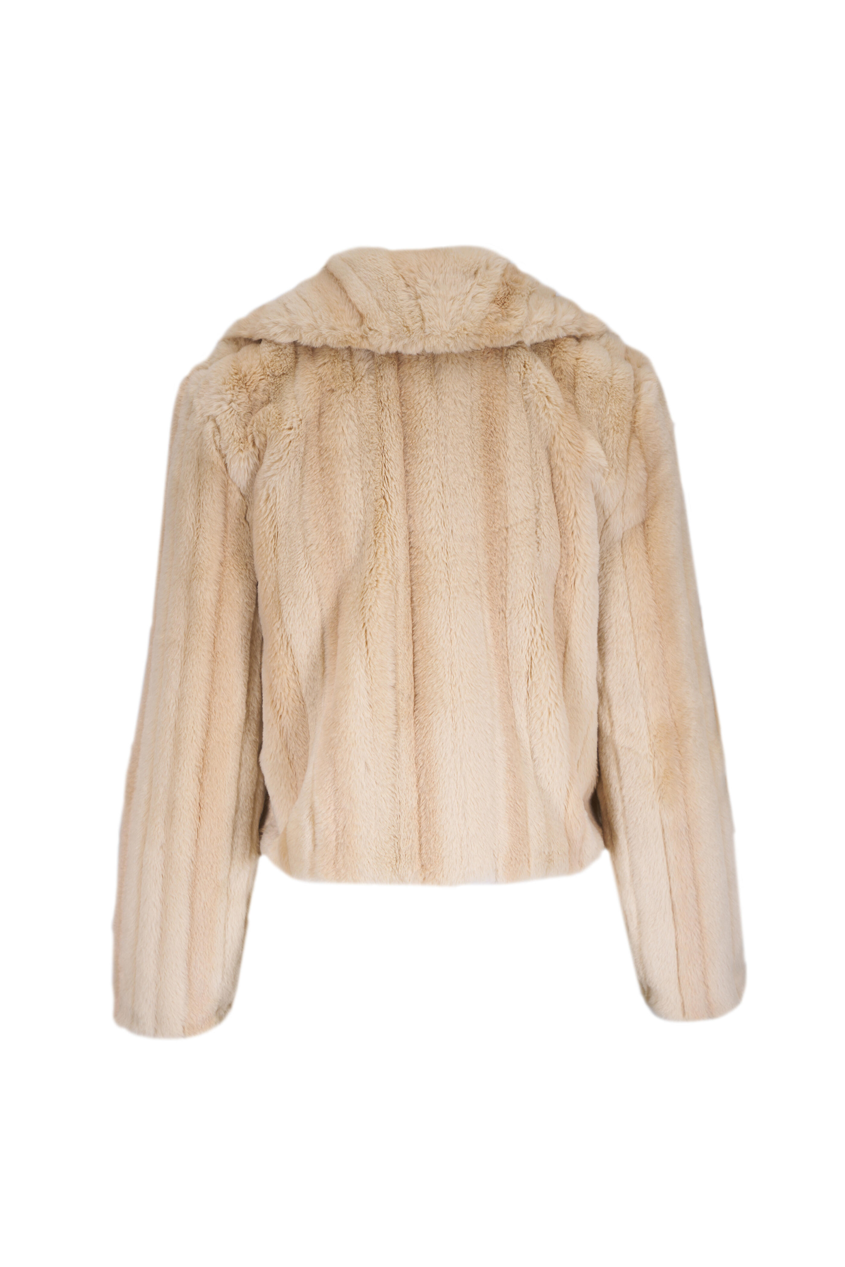 L'Agence - Davy Latte Stripe Crop Jacket