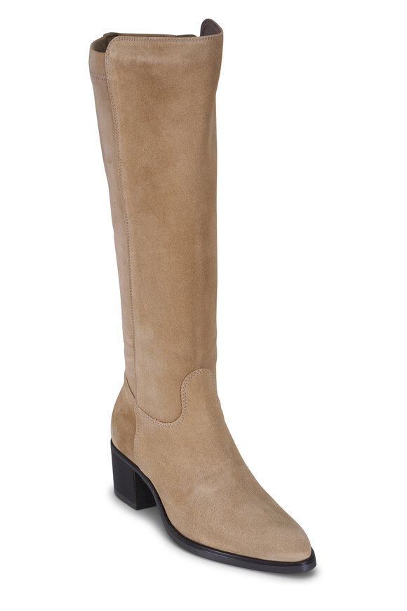 Ron White Wren Oyster Suede Stretch Tall Boot, 50mm