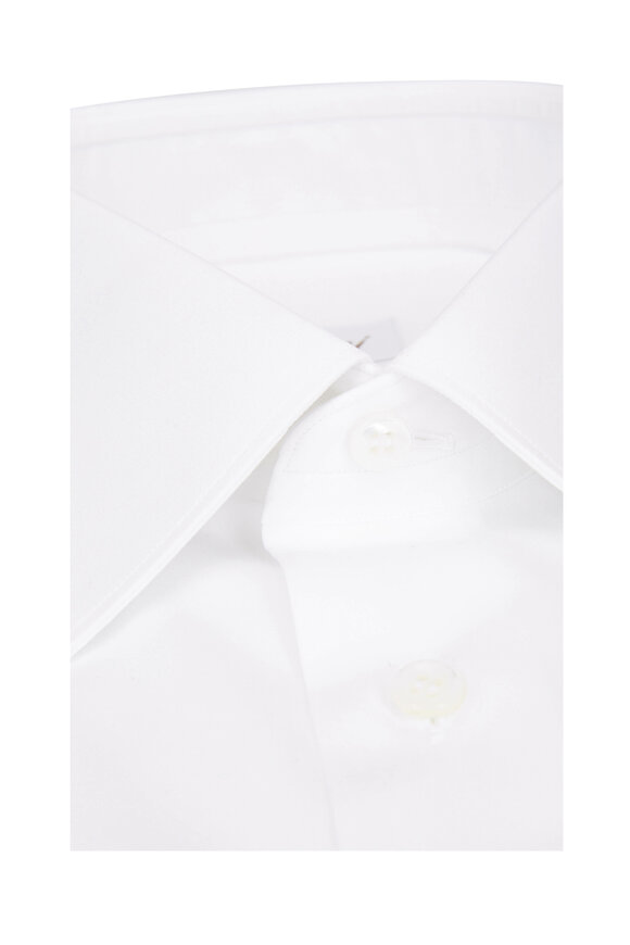 Brioni - Solid White Dress Shirt