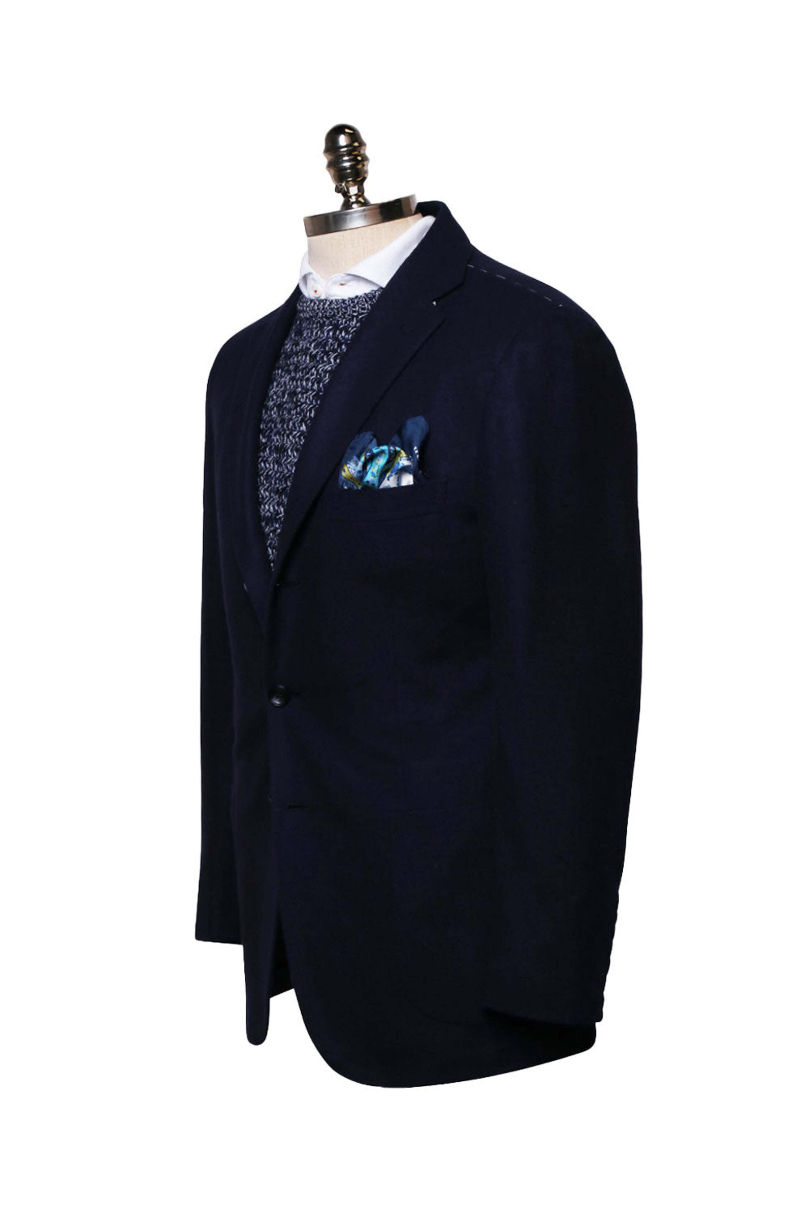 Kiton - Navy Jersey Stretch Sportcoat