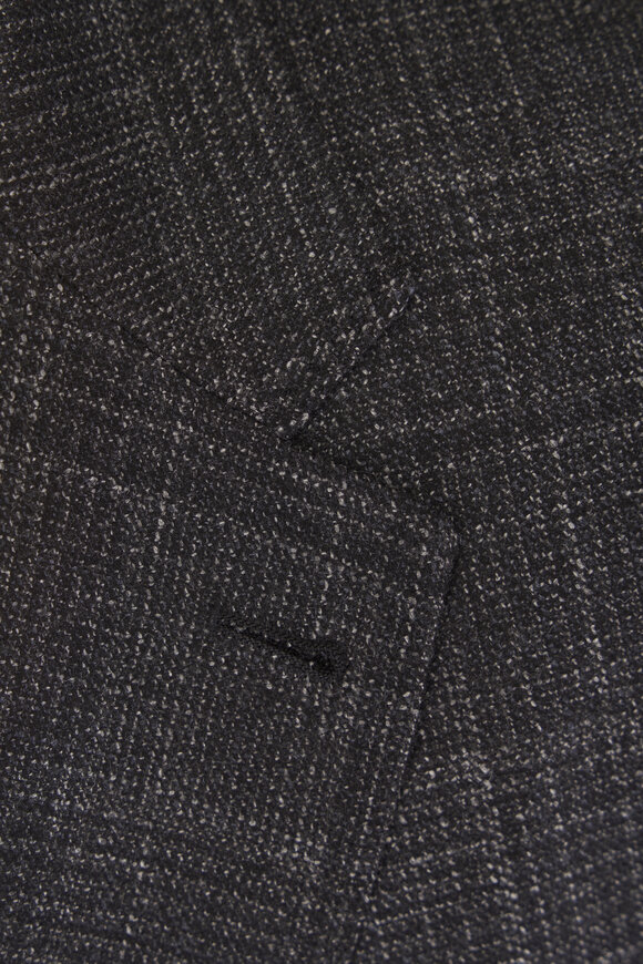 Canali Charcoal Gray Subtle Plaid Sportcoat - view 5