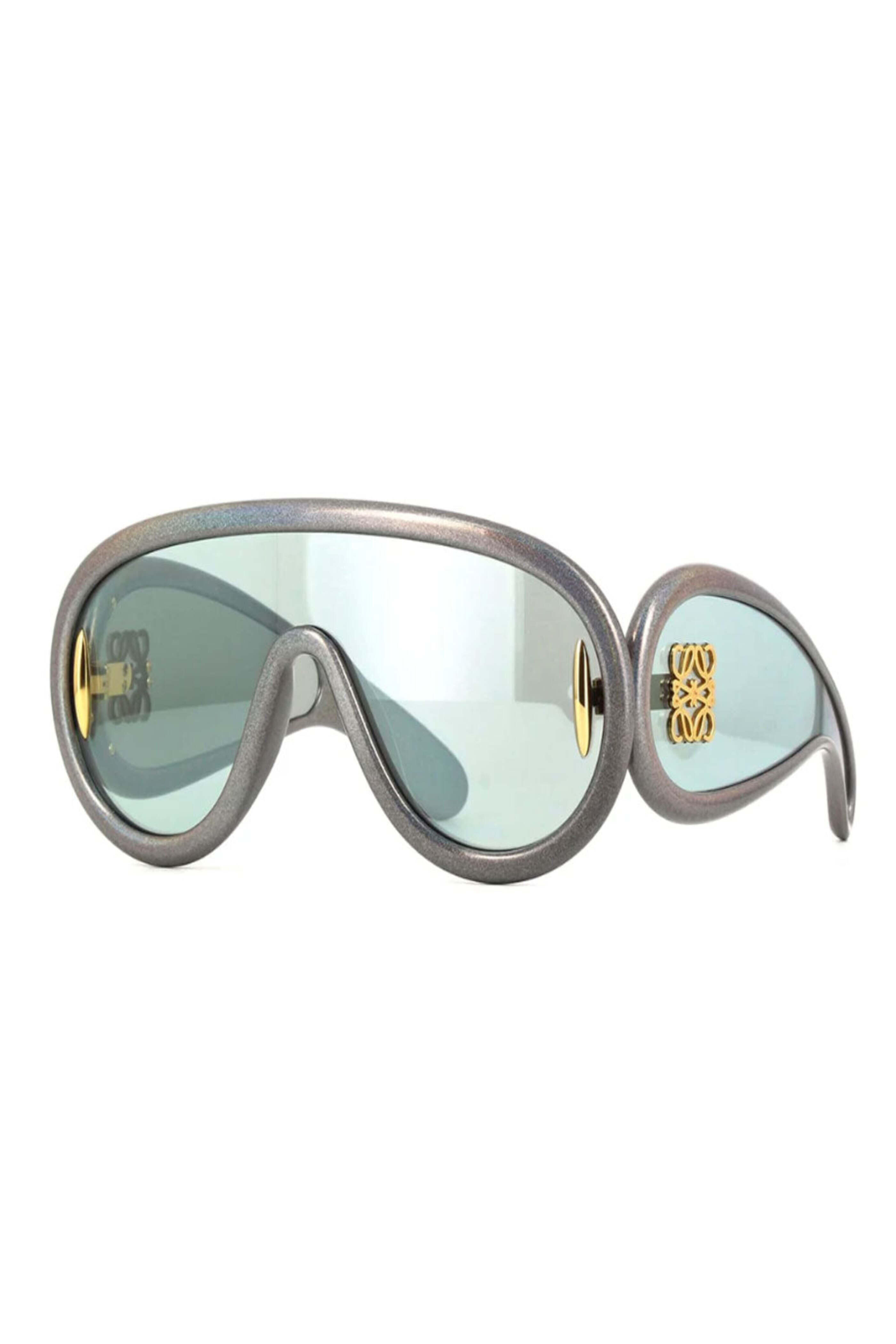 Loewe Sunglasses - Paula's Ibiza Mask Sunglasses in Metallic