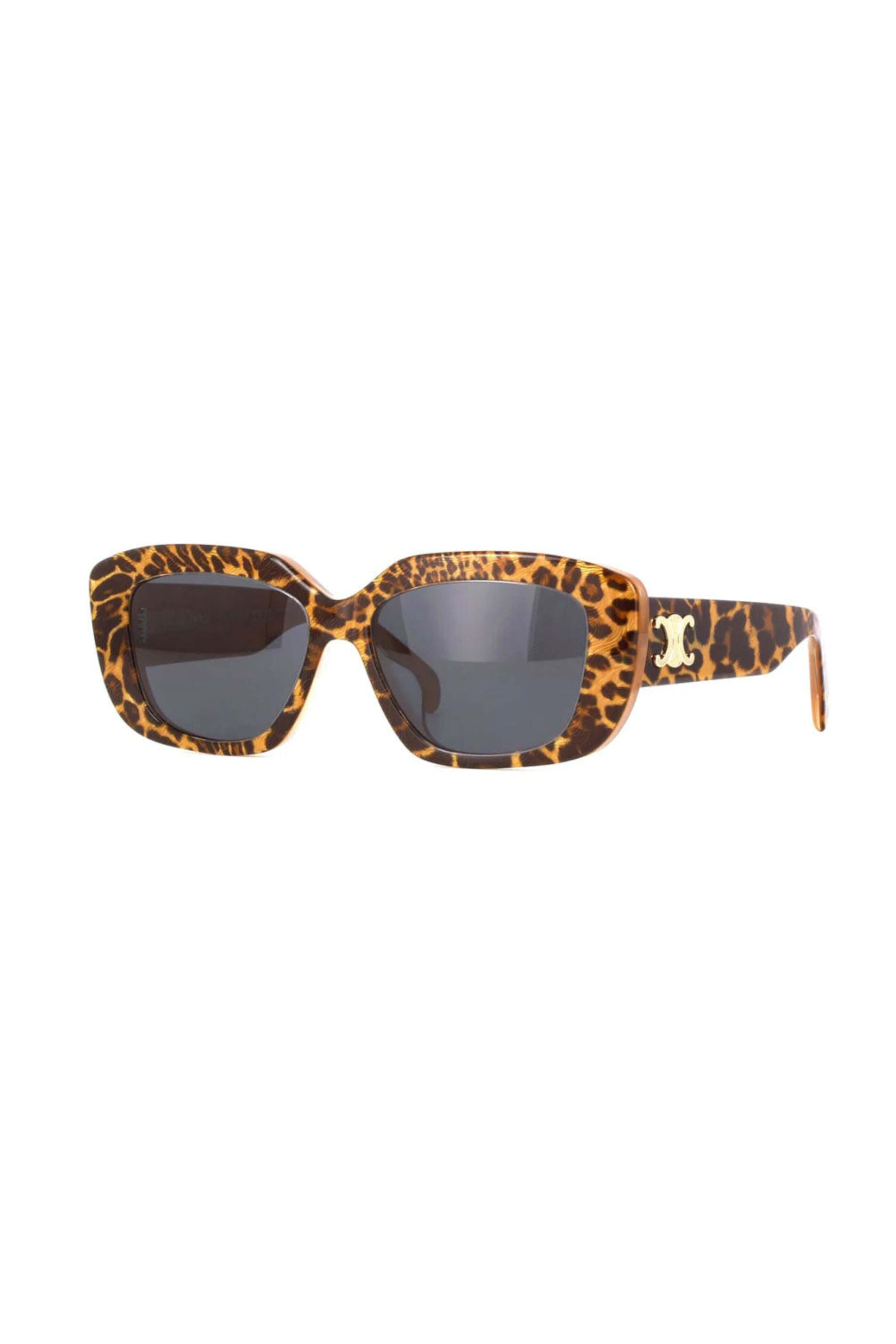 Jimmy Choo Oversized Leopard Studded Square Sunglasses| Case | Cloth 29 pairs. Decades of obsession. Icons only. Vintage Prada  main image 3