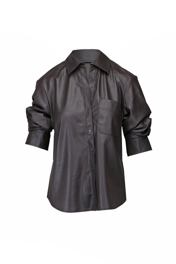 Brochu Walker Pia Timber Vegan Leather Shirt - view 1