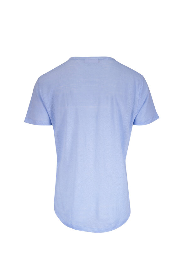 Orlebar Brown OB Surf Blue Linen T-Shirt - view 3
