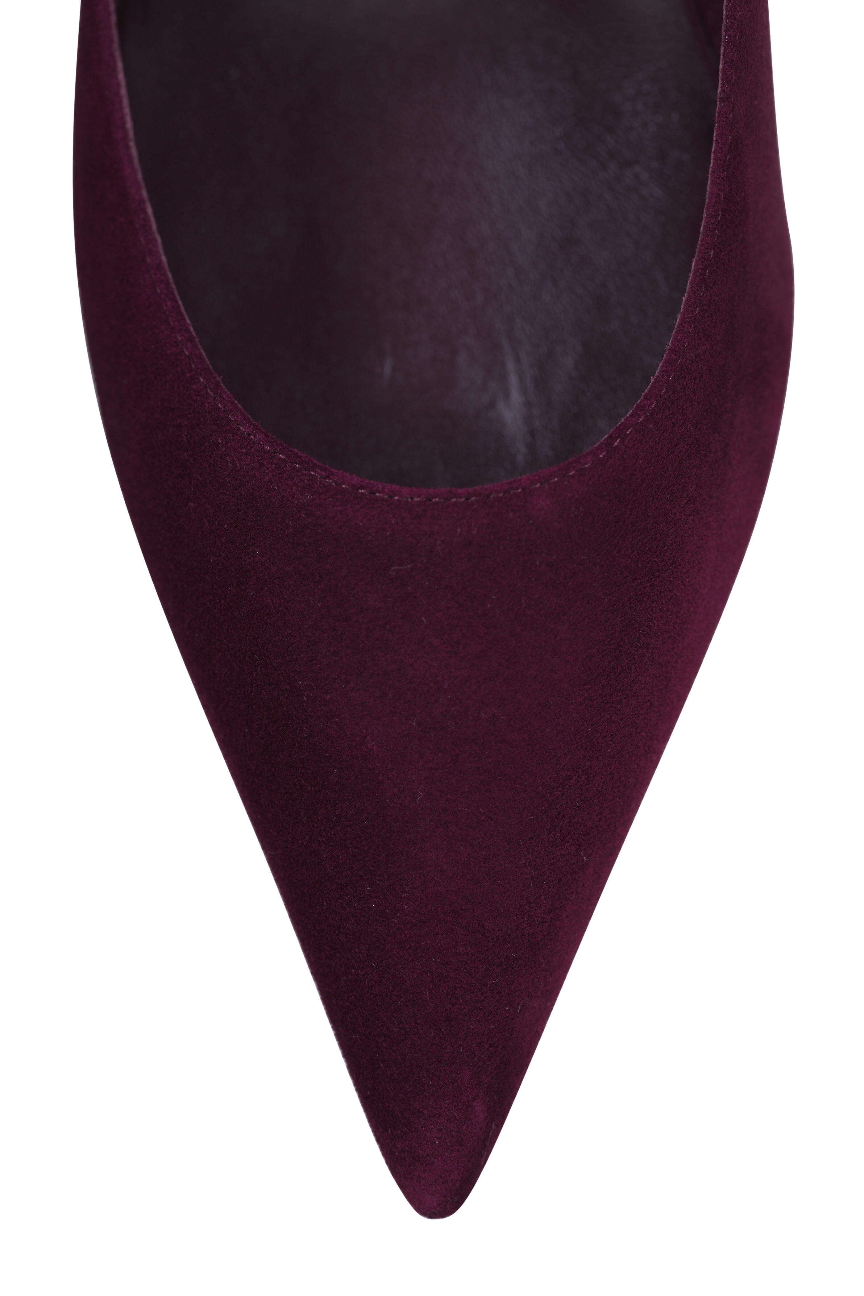 Christian Louboutin - Miss Z Amara Burgundy Suede Pump, 80mm