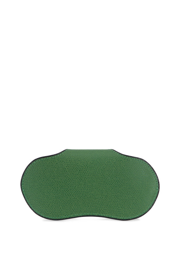 Valextra - Bright Green Leather Eyeglass Case